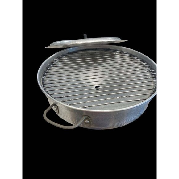 Vintage Aluminum Multi-Purpose Steamer & Roaster With Perforated Lid And Removab - Picture 2 of 8